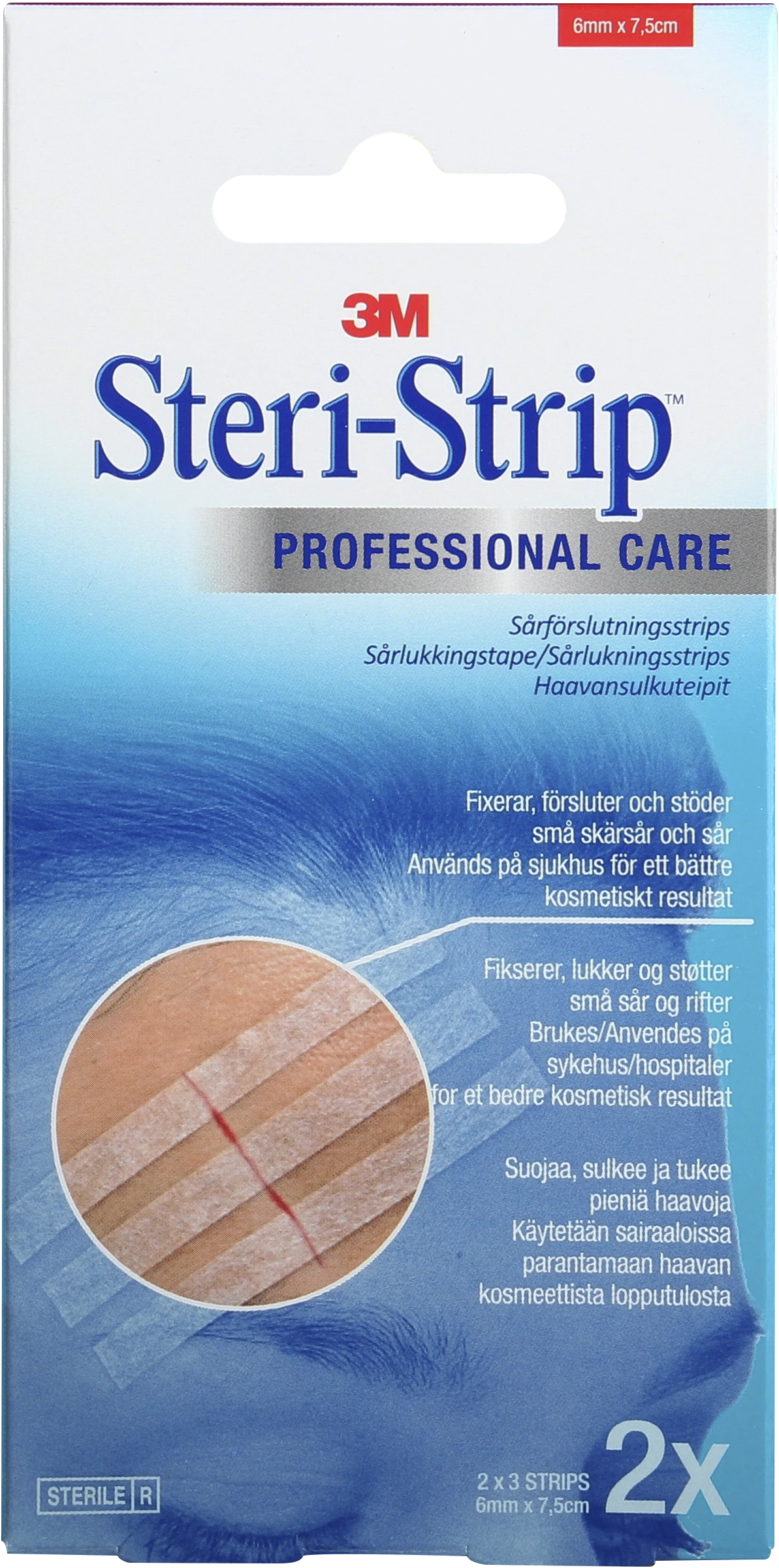 3M Steri-Strip suturtejp brun 6x75 mm 6 st - Kirurgtejp