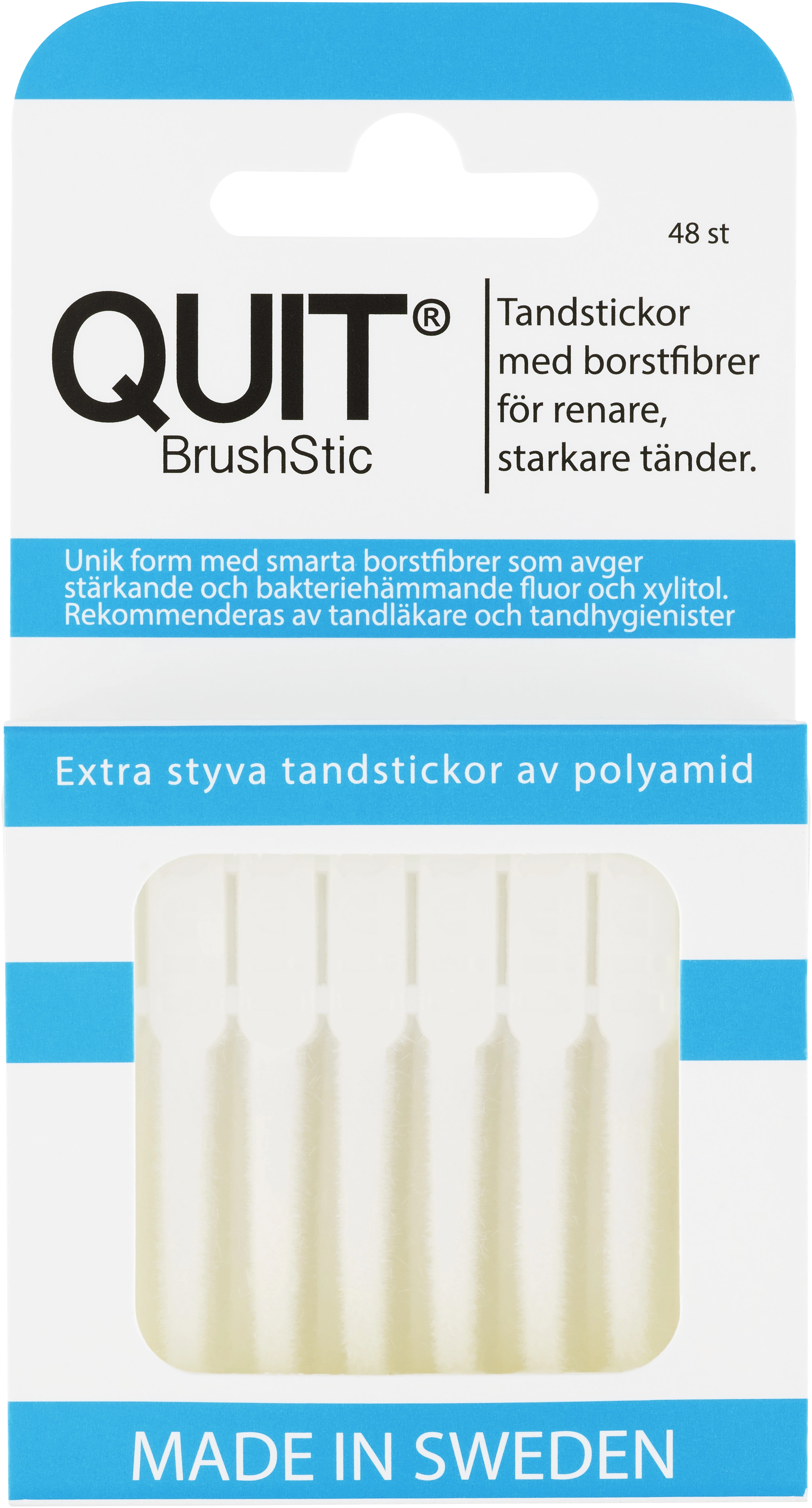 Quit Brushstic Tandstickor 48 st