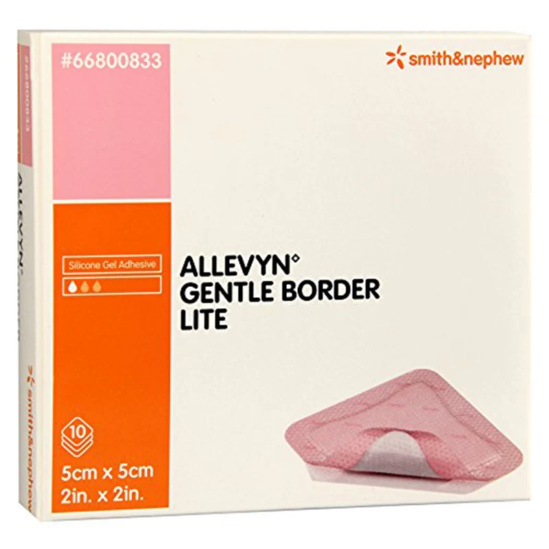 Allevyn Gentle Border Lite vidhäftande förband 5 x 5 cm 10styck - Förband