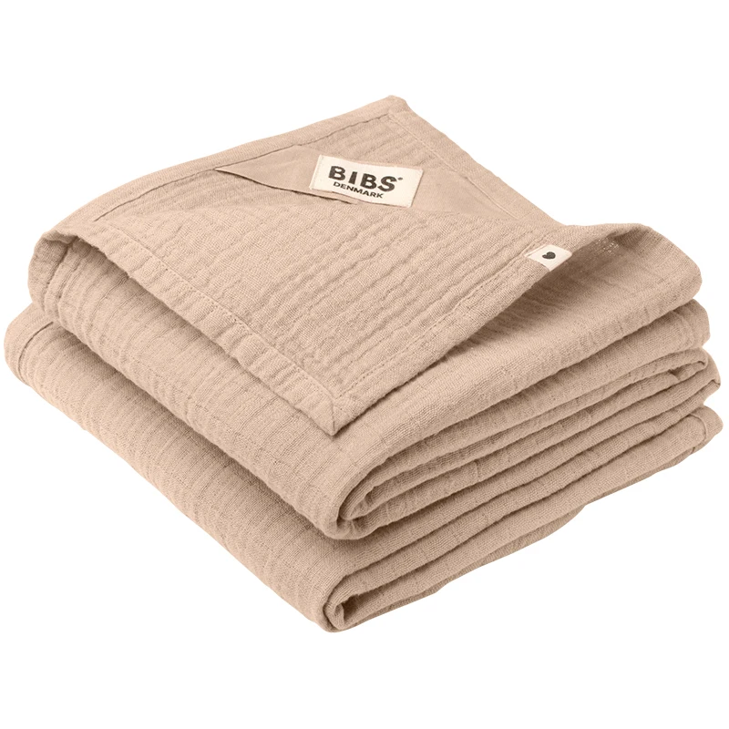 BIBS Cuddle Cloth Muslin 70x70 cm Blush 2-pack - Babyfiltar