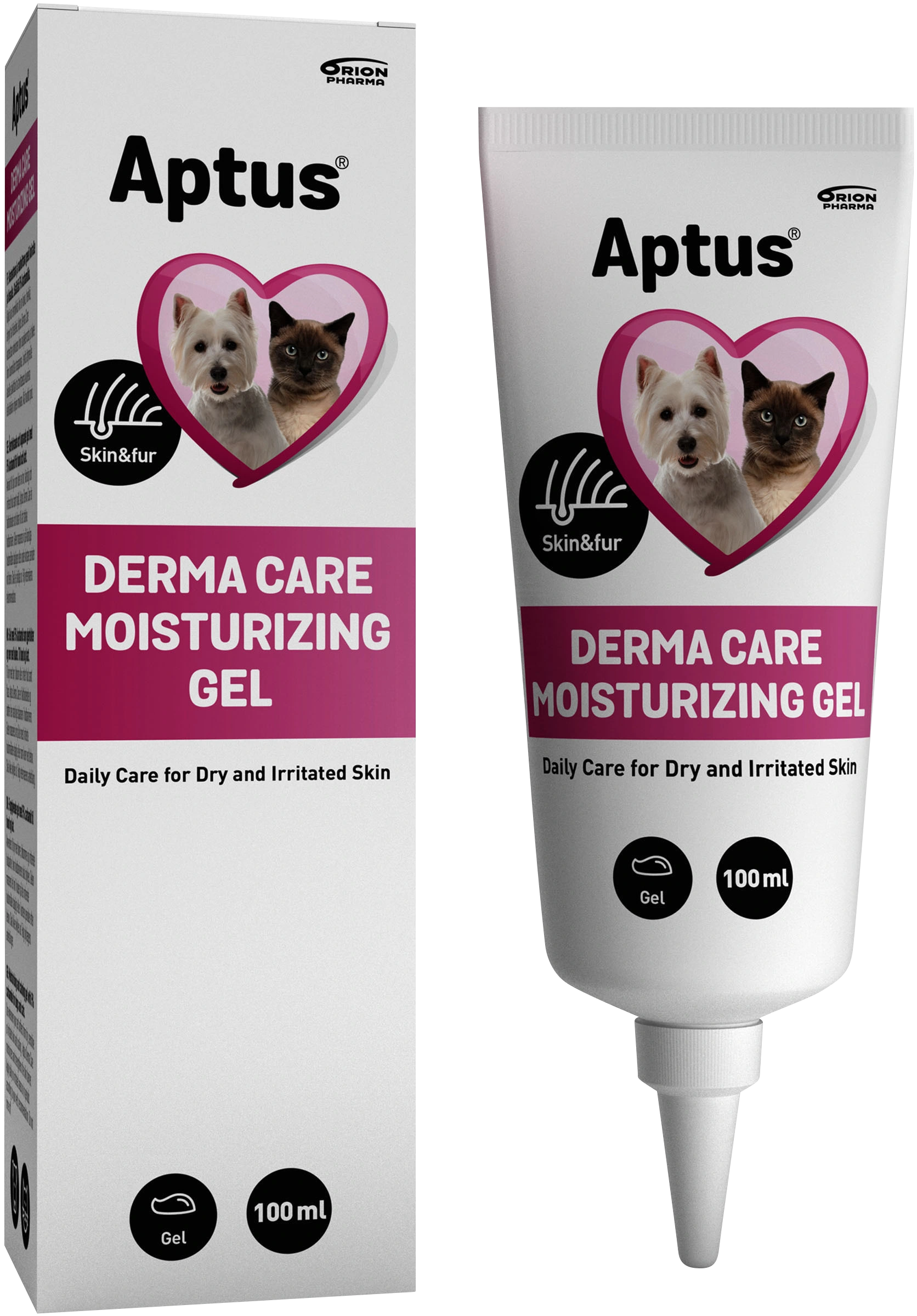 Aptus Derma Care Moisturizing Gel 100 ml - Hudvård för hund