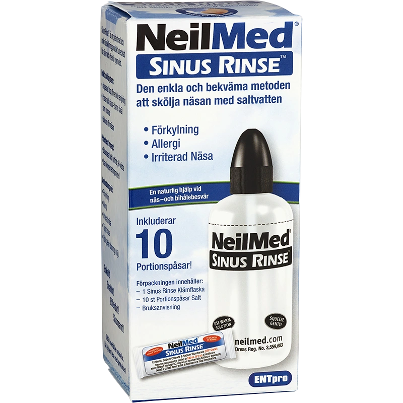 NeilMed Sinus Rinse Nässköljare med 10 saltpåsar - Nässug & nässkölj