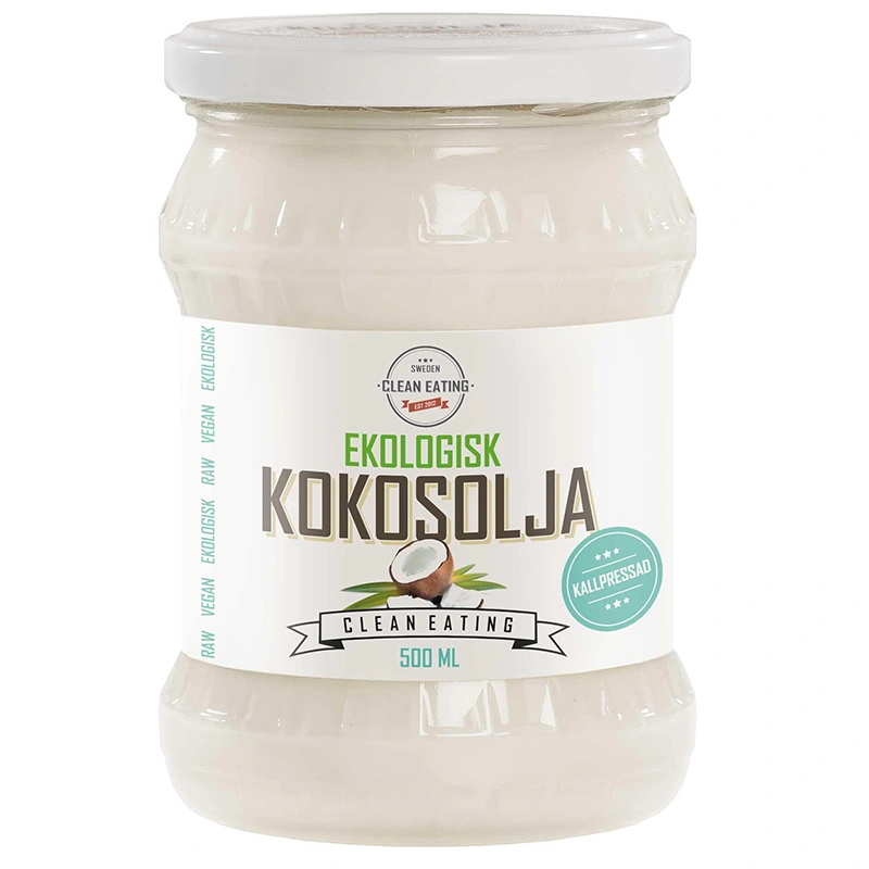 Clean Eating Kokosolja Kallpressad 500 ml - Kokosolja