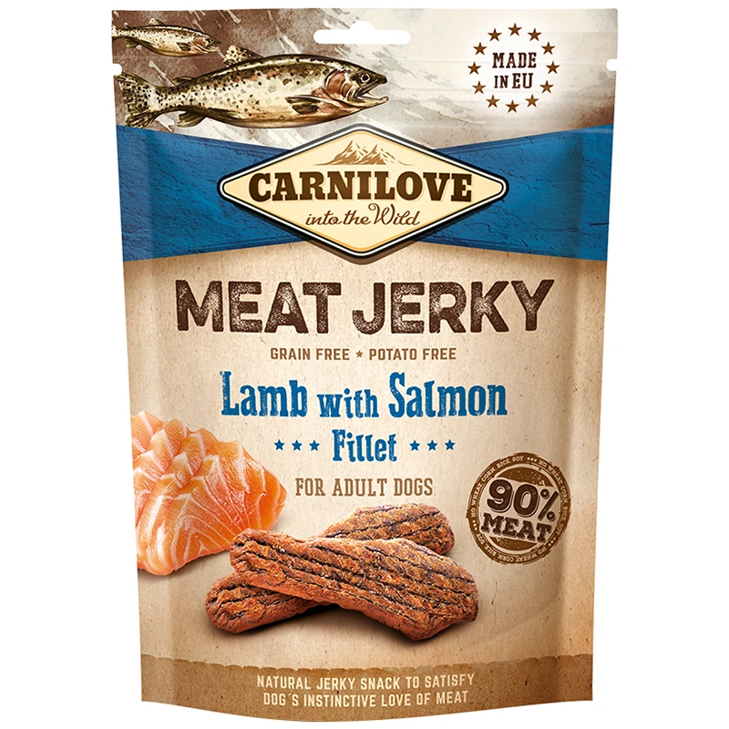 Carnilove Jerky Lamb with Salmon Fillet 100 g - Hundgodis