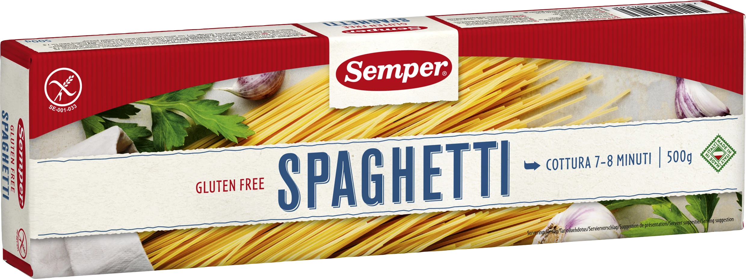 Semper glutenfri Spaghetti 500 g - Specialkost för barn