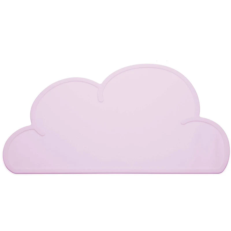 KG Design Underlägg Moln Rosa Silikon 48 x 30 cm - Barntallrik & barnbestick