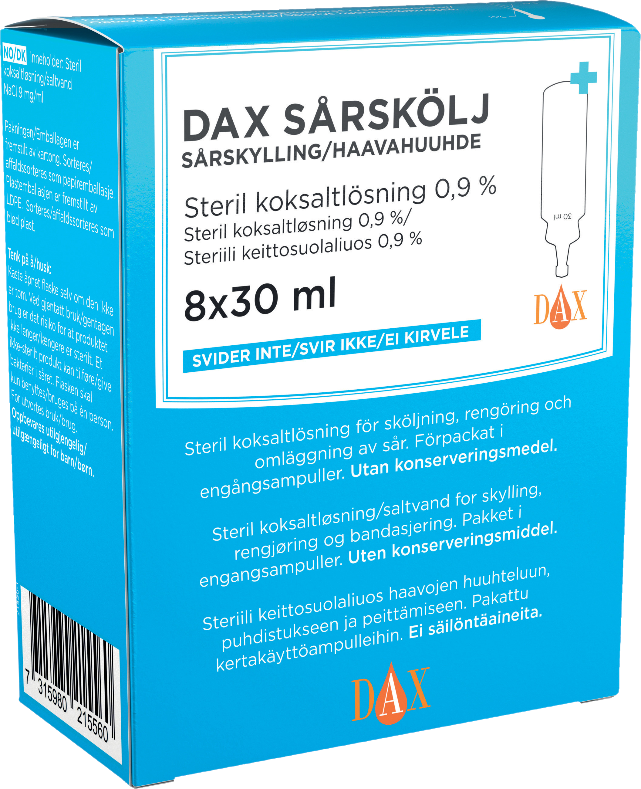 DAX sårskölj - Sårtvätt för barn