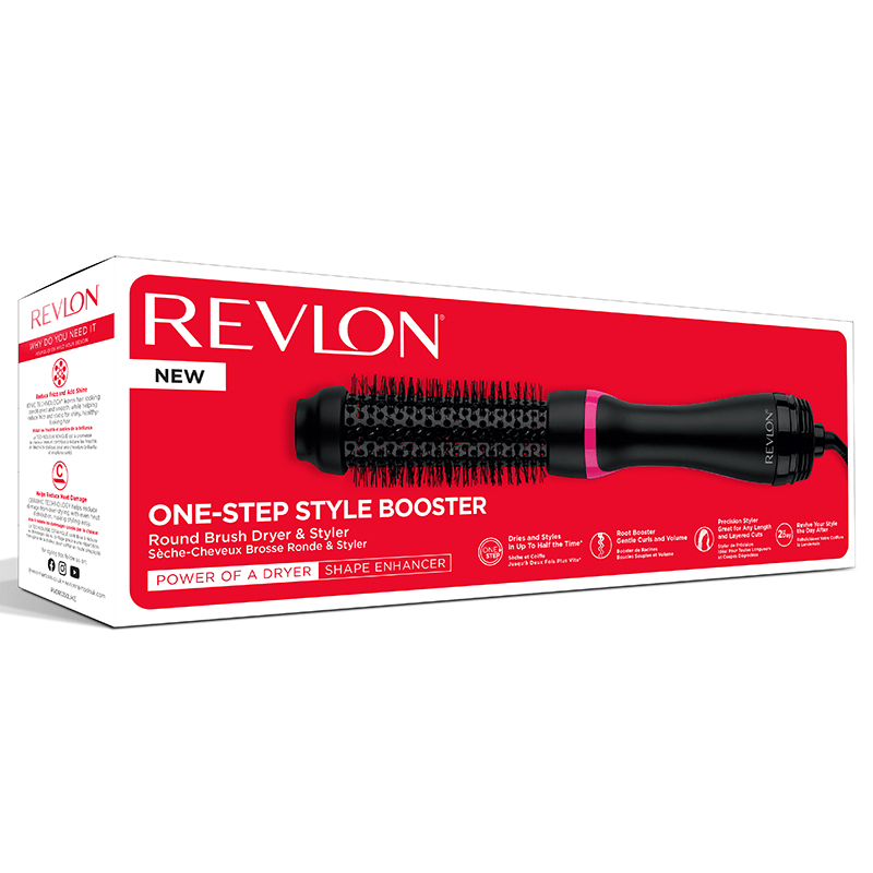 Revlon One-Step Style Booster Round Brush Dryer & Styler - Revlon värmeborste
