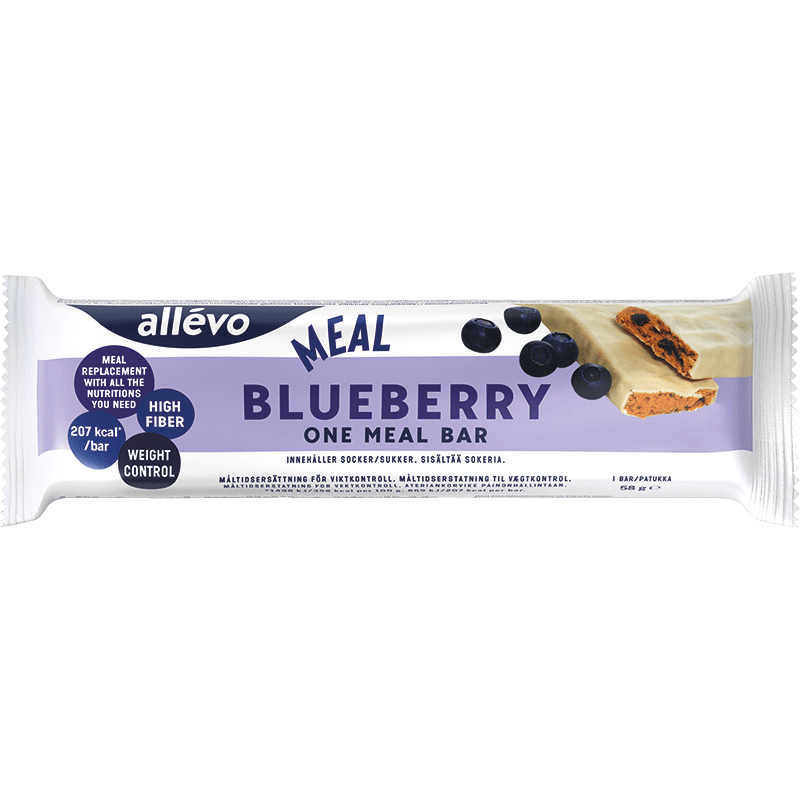 Allévo One Meal Blueberry 58 g - Måltidsersättning