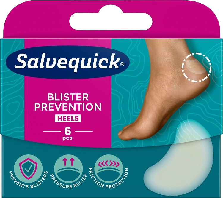 Salvequick Blister Prevention Heels 6 st - Skavsårsplåster