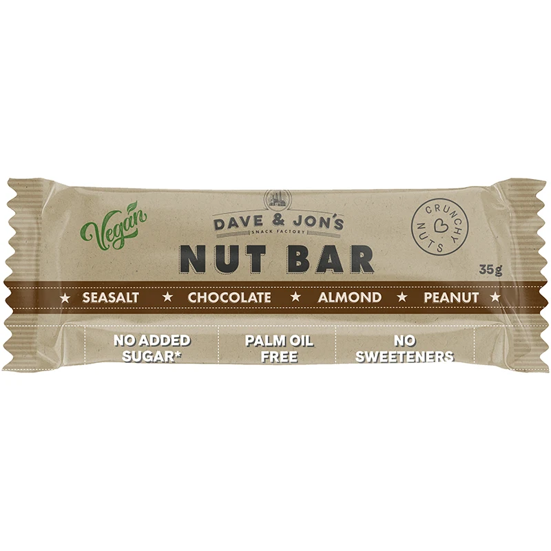 Dave & Jon's Nötbar Havssalt/Choklad 35 g - Bars