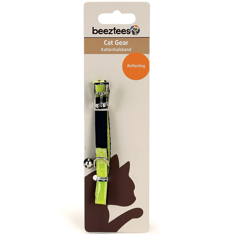 Beeztees Katthalsband Brite Reflex Gul - Katthalsband