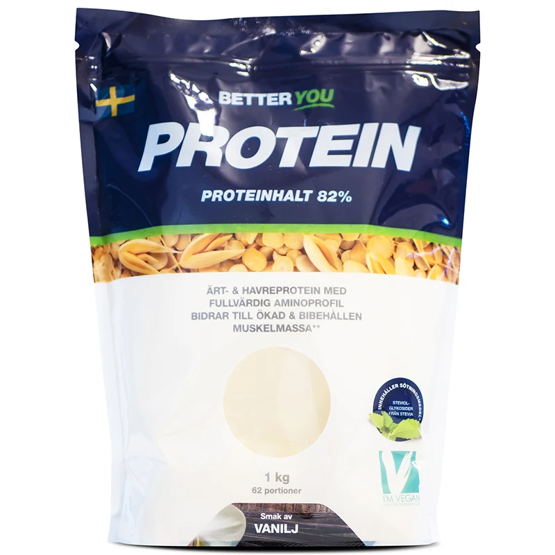 Better You Ärt- och Havreprotein Vanilj 1 kg - Proteinpulver