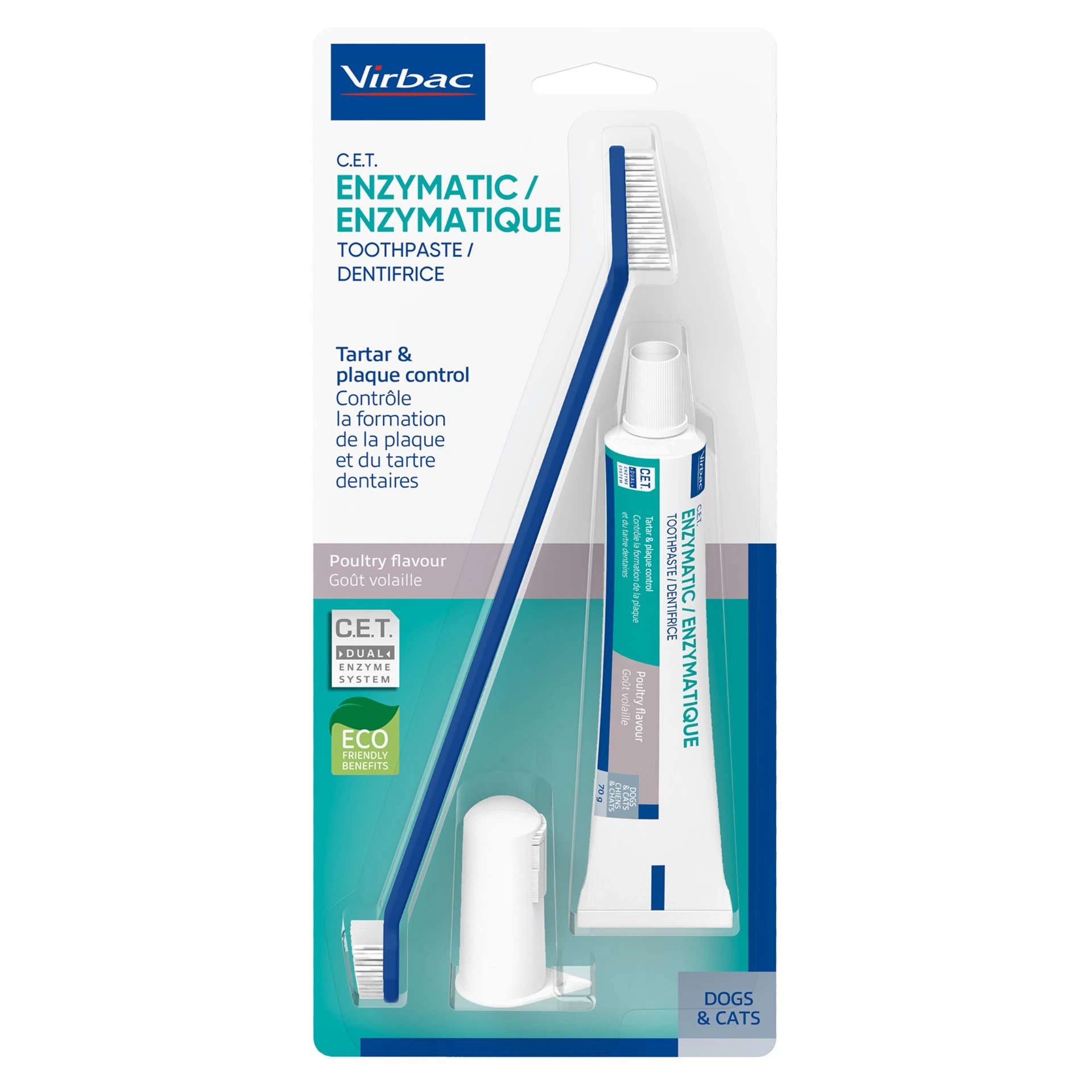 Virbac Tandhygienset 70 g - Hundtandkräm