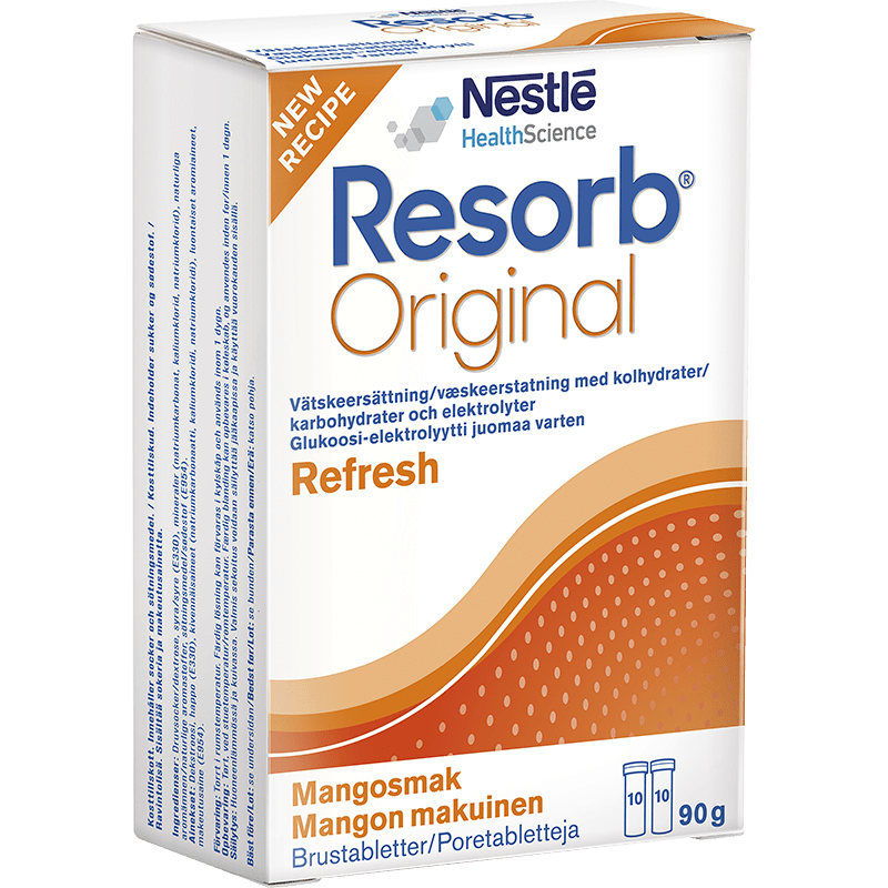 Resorb Original Mango Brustablett 20st - Vätskeersättning