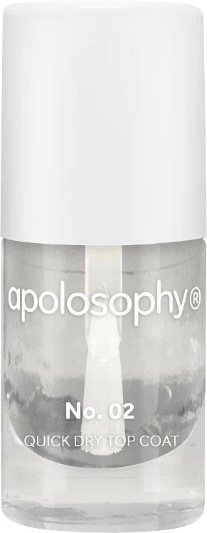Apolosophy Quick Dry Top Coat 4,5 ml - Bas- & topplack
