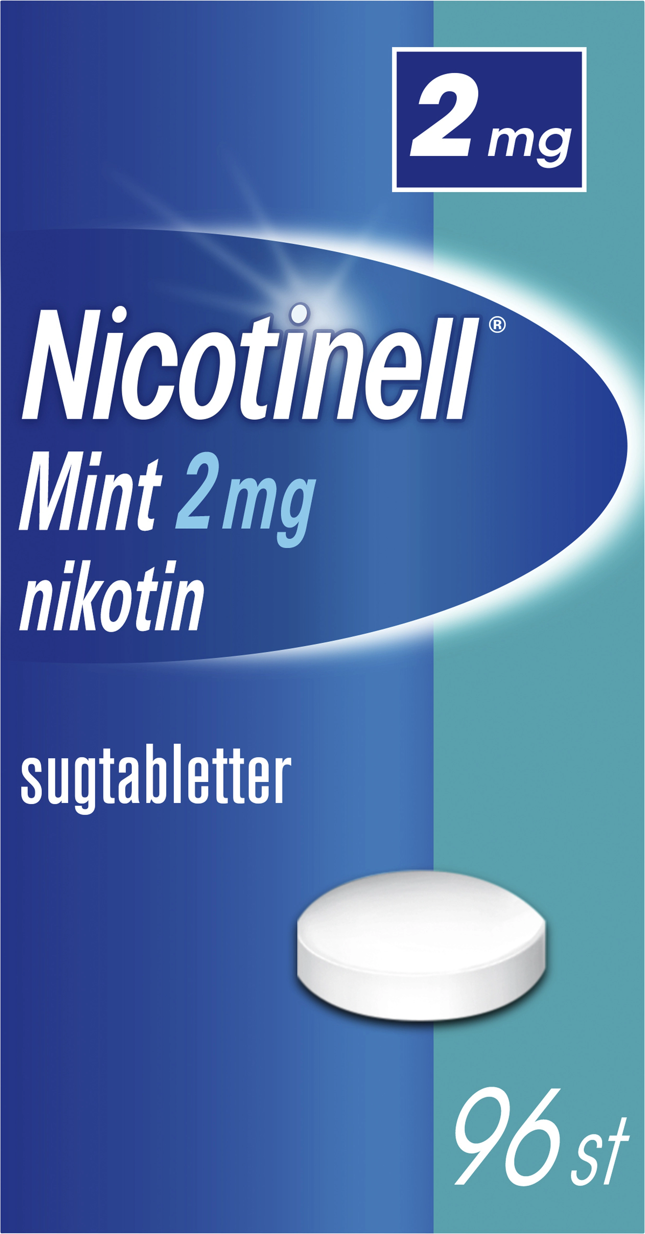 Nicotinell Mint komprimerad sugtablett 2 mg 96 st - Nikotintabletter
