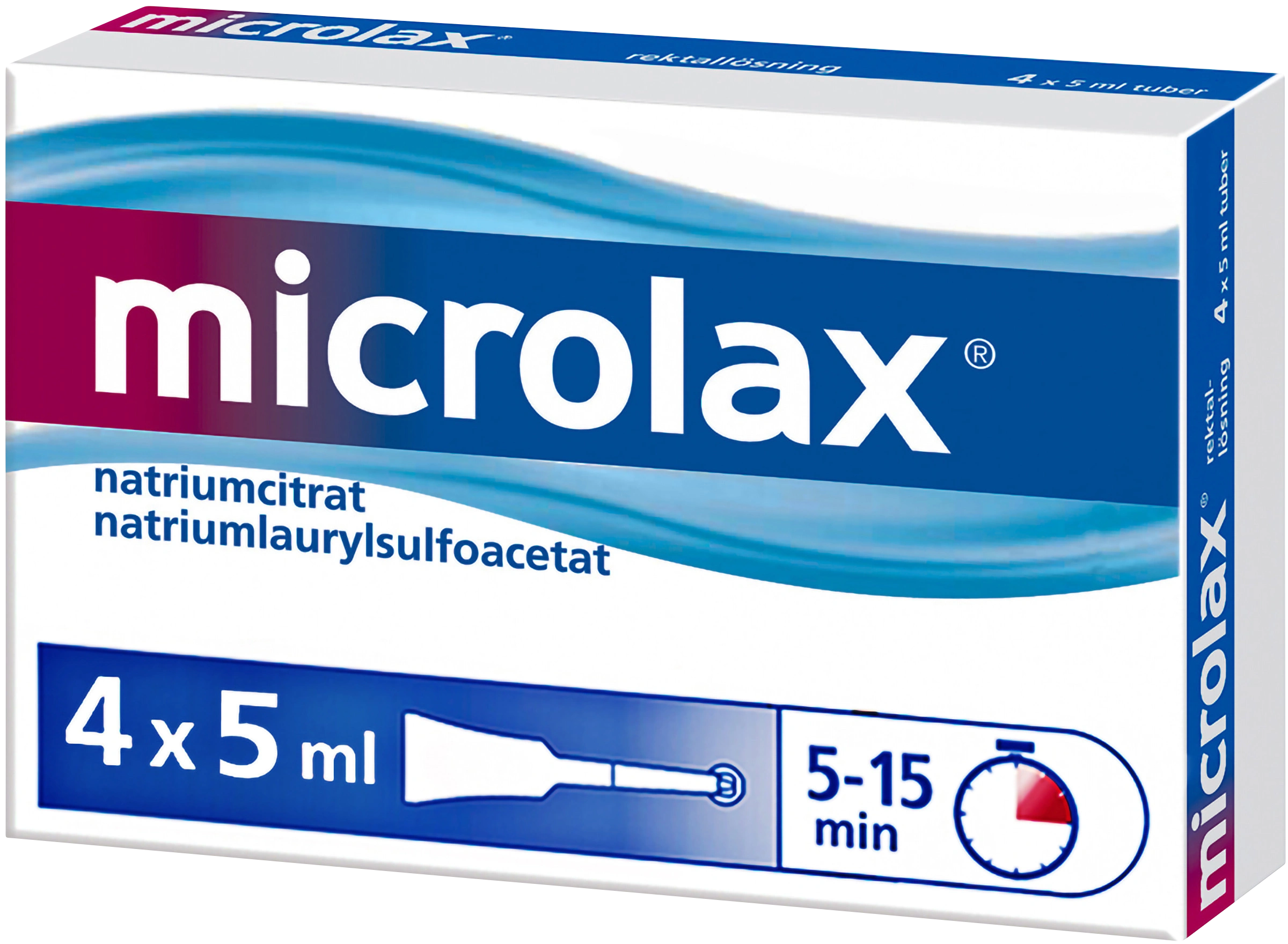 Microlax rektallösning tub 4x5 ml - Lavemang & rektallösning