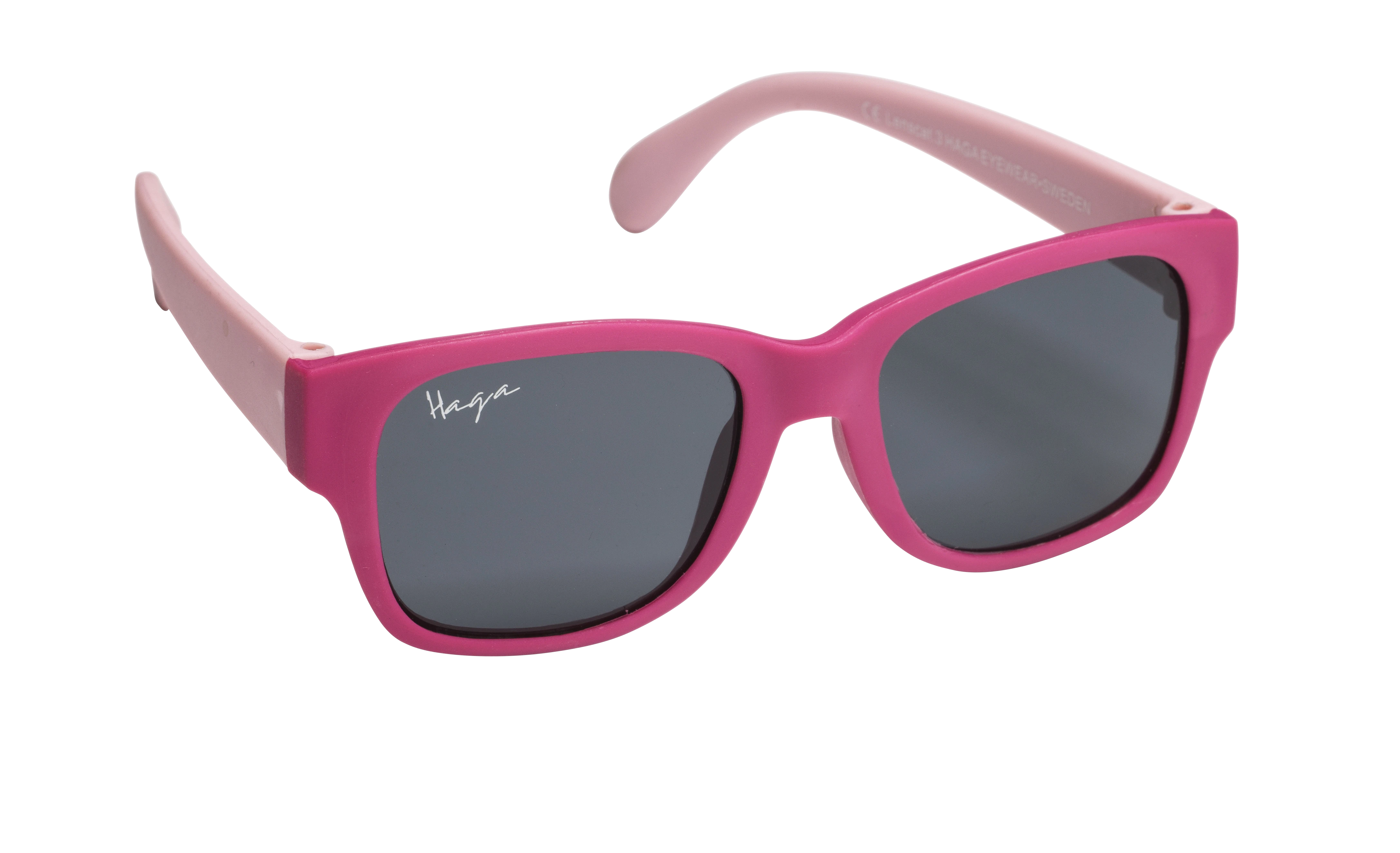 Haga Eyewear Barnsolglas Pom M att Pink Grey Lens 1par - Solglasögon för barn & bebis