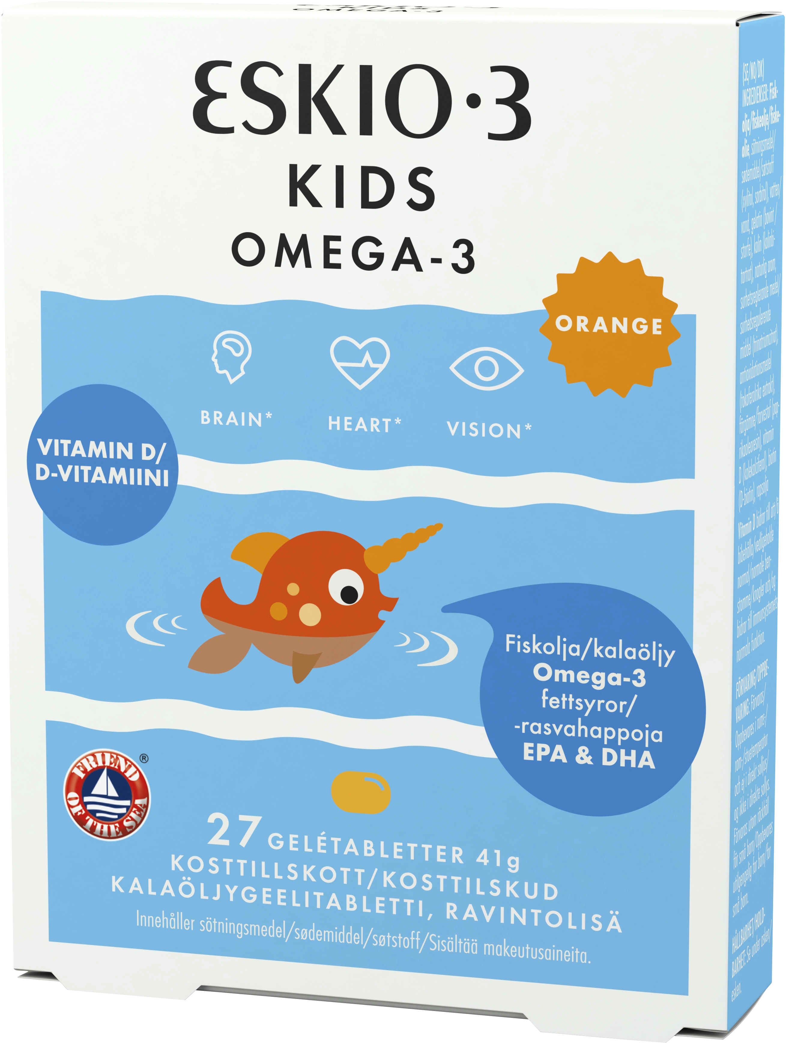 Eskio-3 Kids Chewable D 27 tuggtabletter - Omega-3 för barn