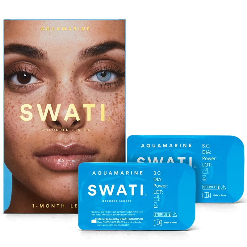 SWATI Cosmetics 1 Month Aquamarine färgade linser - Färgade linser