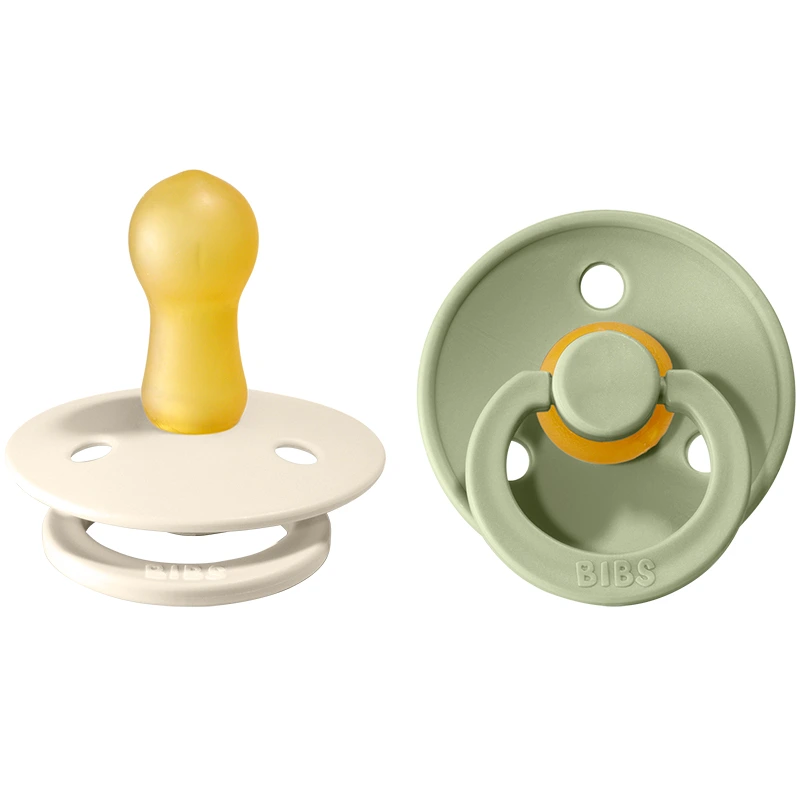 BIBS Colour Latex Size 2 Ivory/Sage 2-pack - Nappar