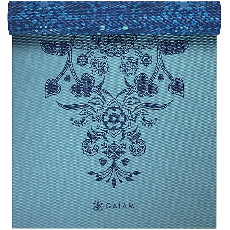 Gaiam Mystic Sky Yoga Mat 6 mm Premium Reversible - Yogamattor