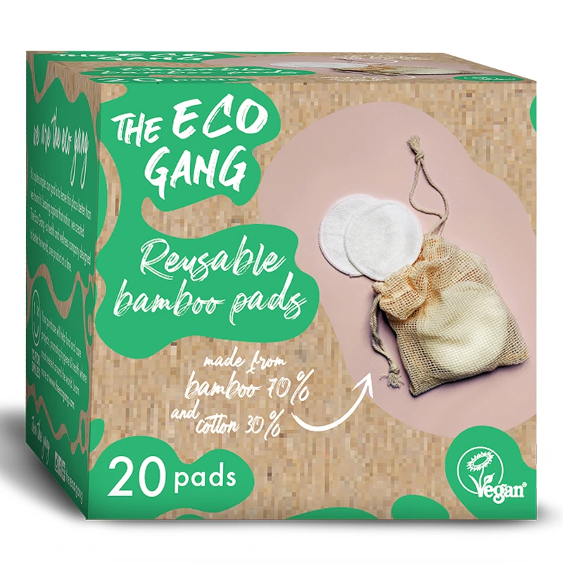 The Eco Gang Bamboo Pads Reusable 20 st - Bomullspads