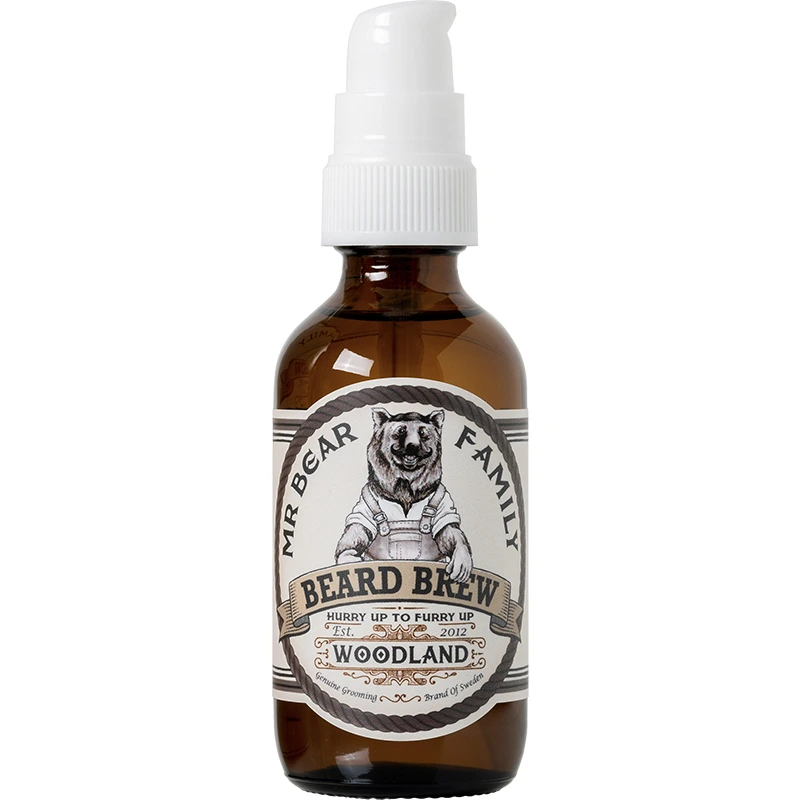 Mr Bear Family Beard Brew Woodland 60 ml - Skäggolja & mustaschvax