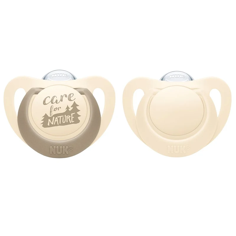 NUK for Nature Napp Silikon Creme 2-pack 6-18 mån - Nuk nappar