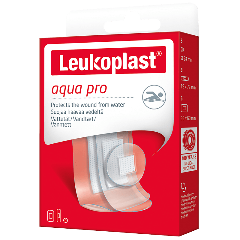 Leukoplast AquaPro 20 st olika storlekar - Vattentäta plåster