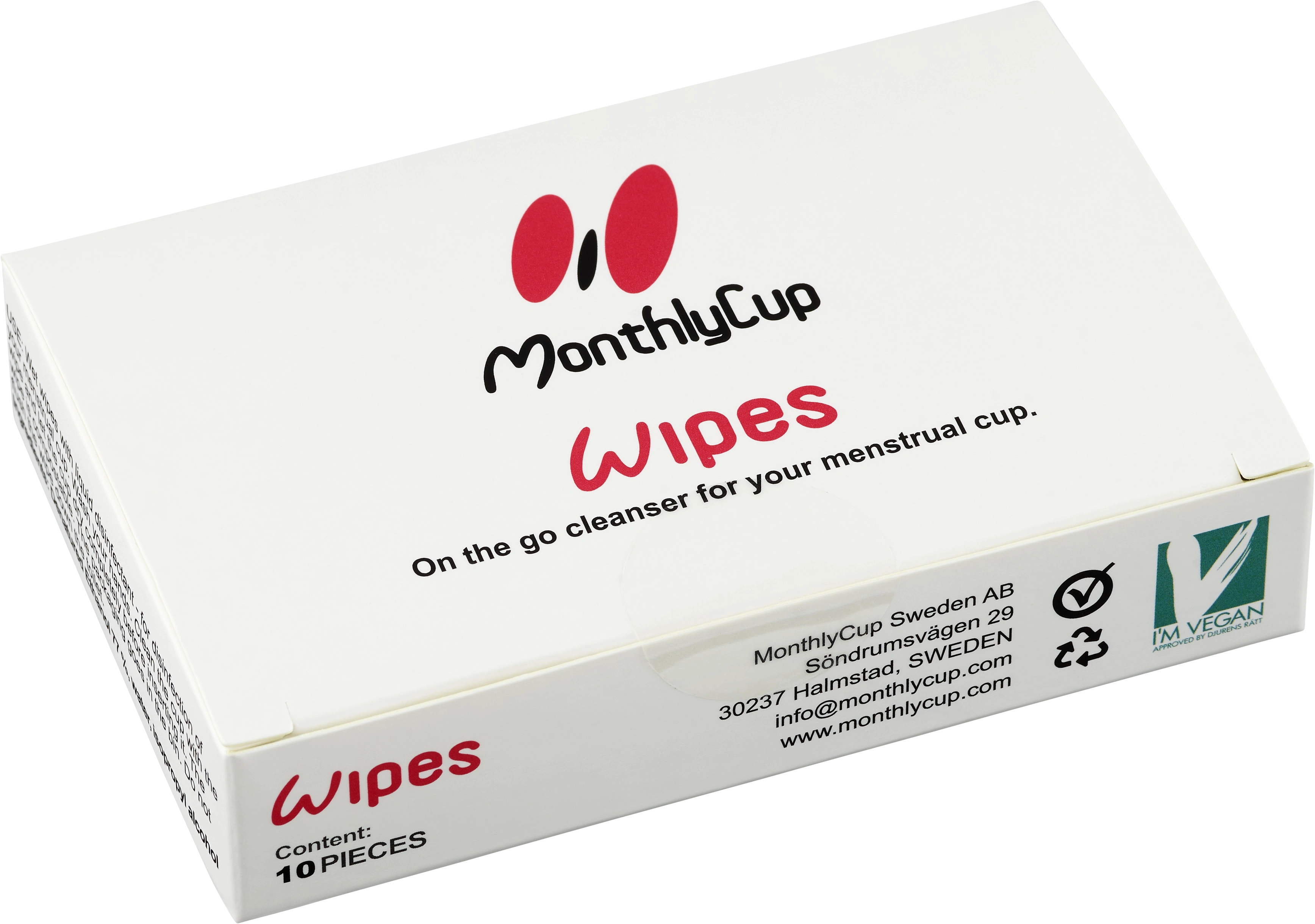 MonthlyCup Wipes 10 st - Menskopp