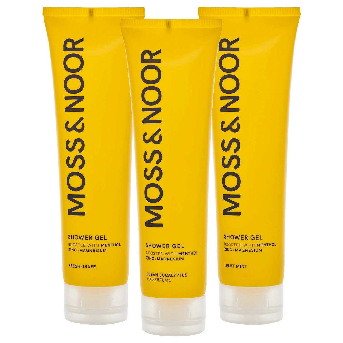Moss & Noor After Workout Shower Gel Mixed 3-pack - Duschkräm & duschgel för män