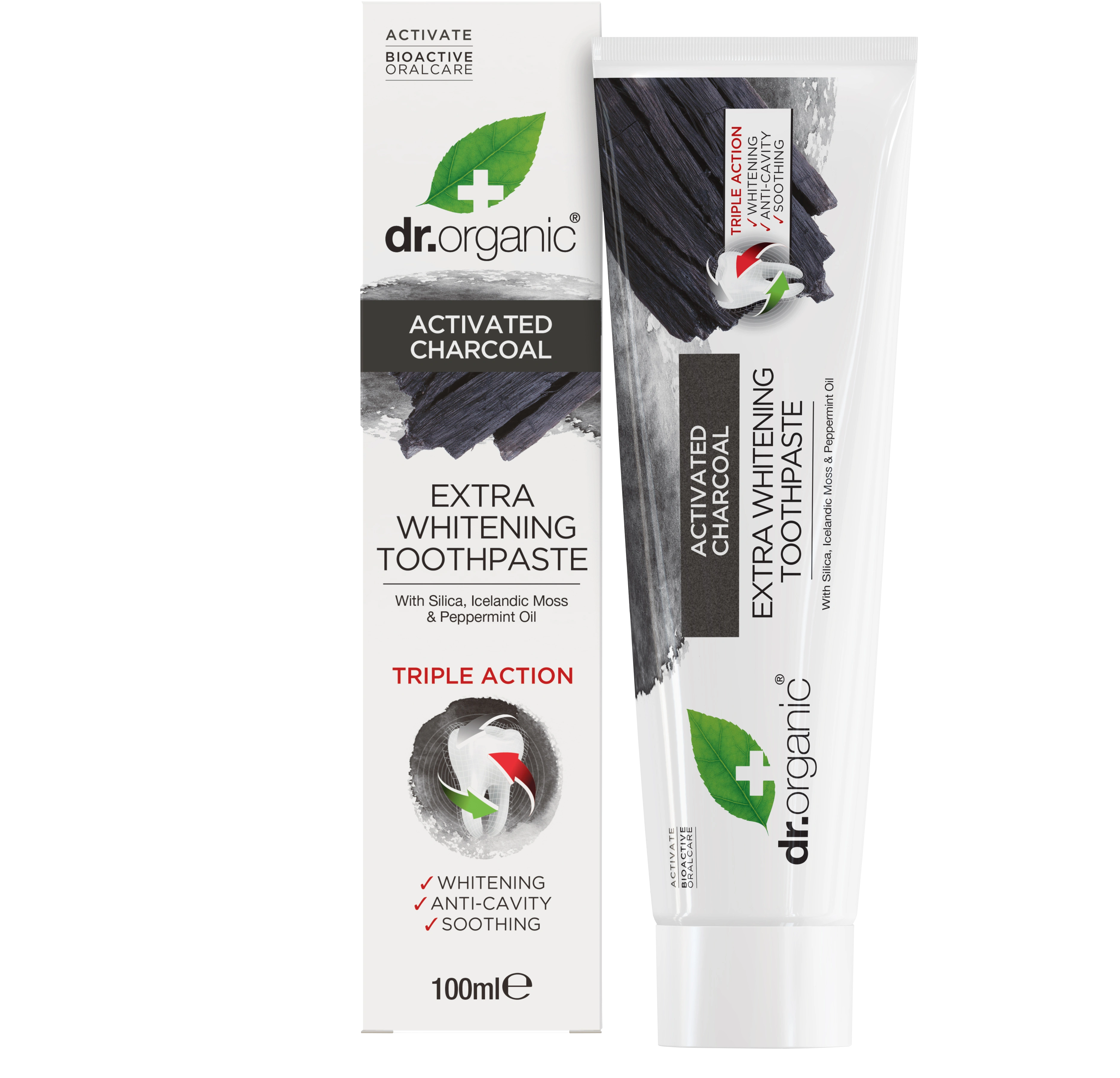 Dr. Organic Activated Charcoal Toothpaste 100 ml - Tandkräm