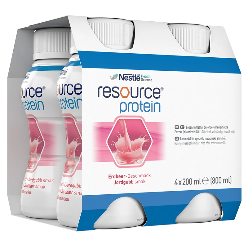Resource Protein Jordgubb 4 x 200 ml - Näringsdrycker