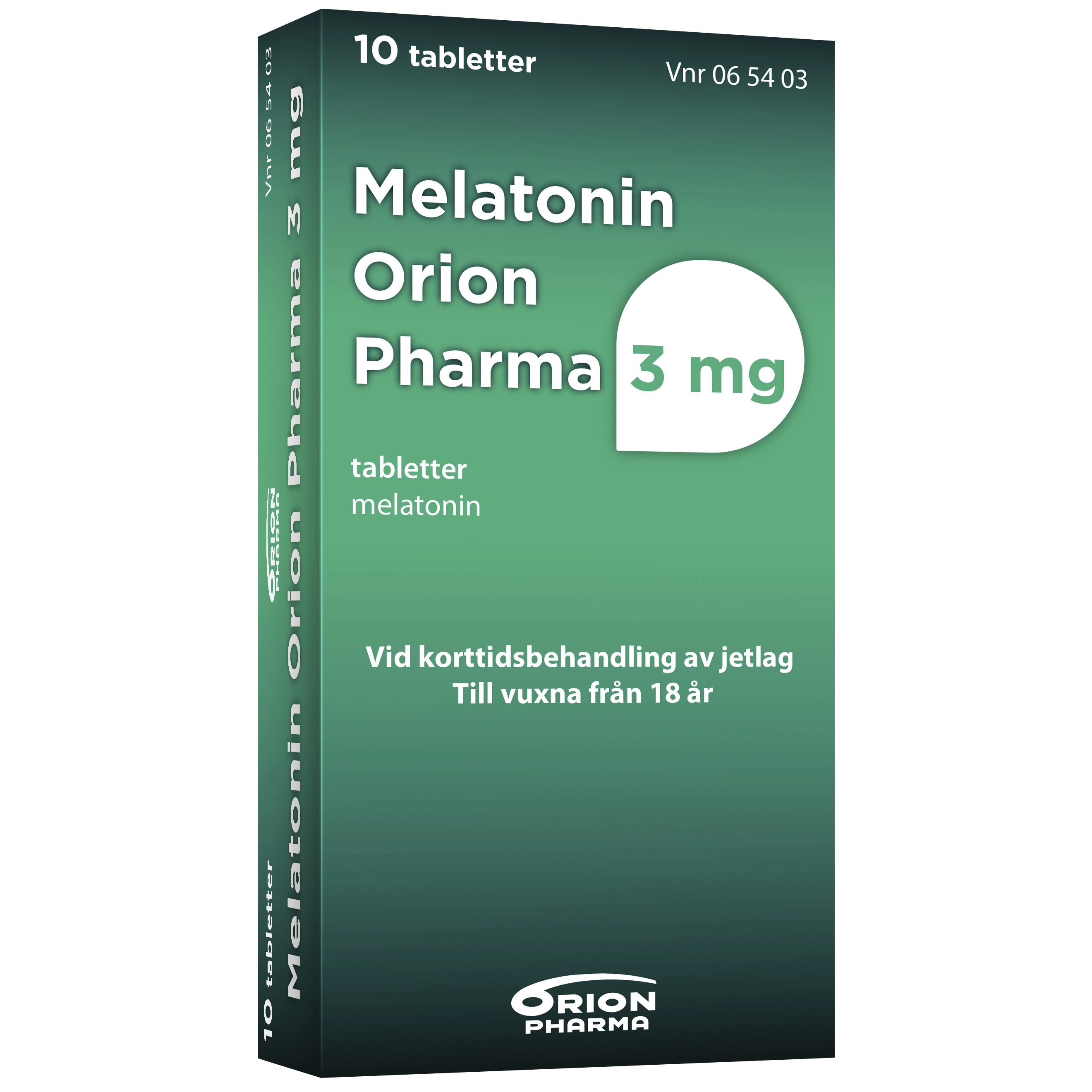 Melatonin Orion Pharma Tablett 3mg Blister, 10 tabletter - Insomningstabletter