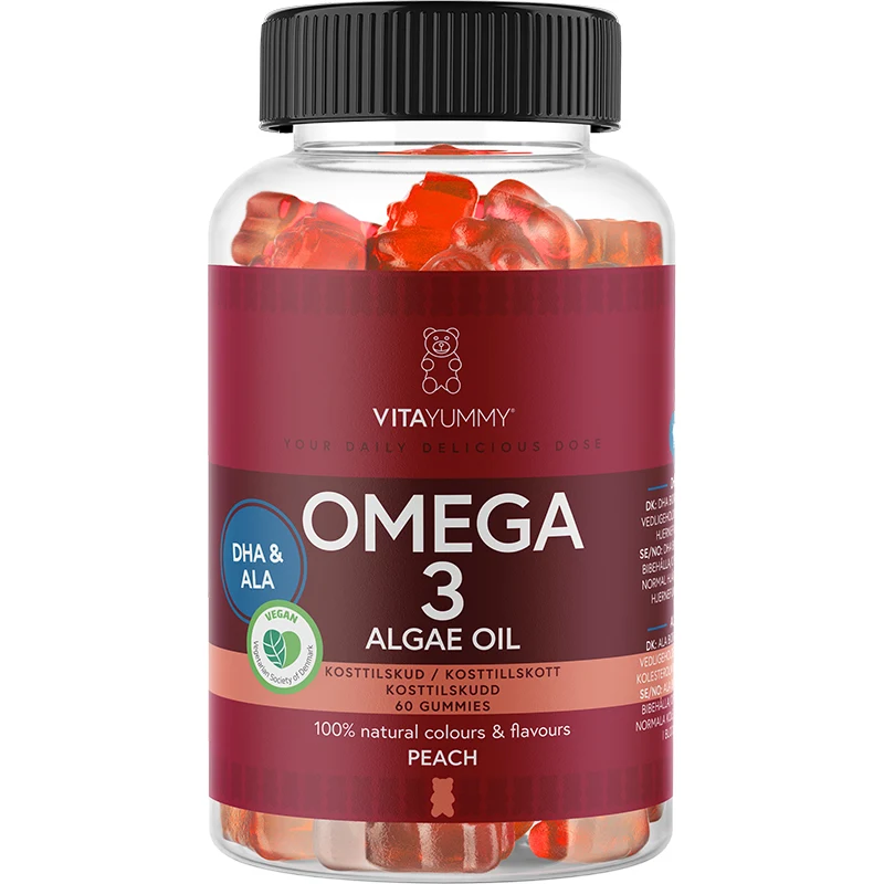 VitaYummy Omega-3 Peach 60st - Omega 3