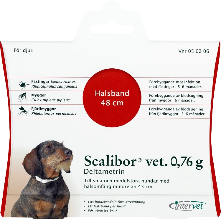 Scalibor vet. hundhalsband 0,76 g 48 cm - Fästingmedel & fästinghalsband för hund