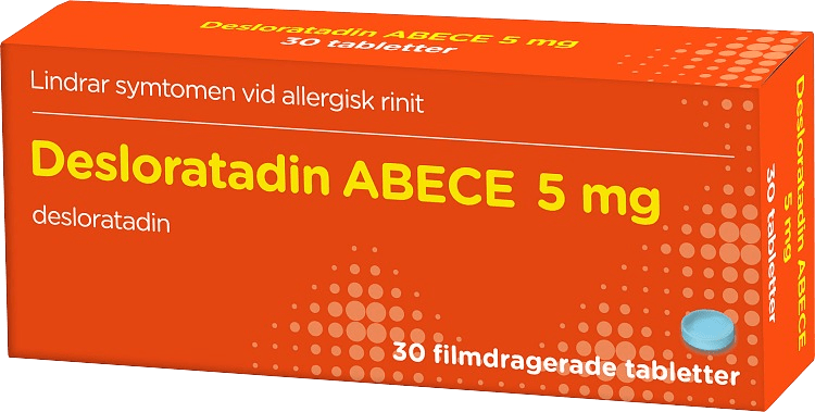 Desloratadin ABECE filmdragerad tablett 5 mg 30 st - Allergitabletter mot pollenallergi