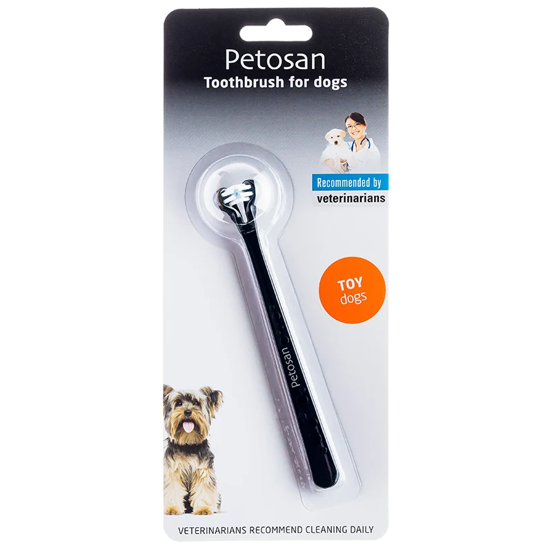 Petosan Tandborste Dvärghundar dubbla borsthuvuden - Mun & tandproblem hos hund