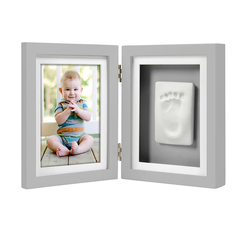 Pearhead Babyprints Dubbel Ram Grå - Baby shower