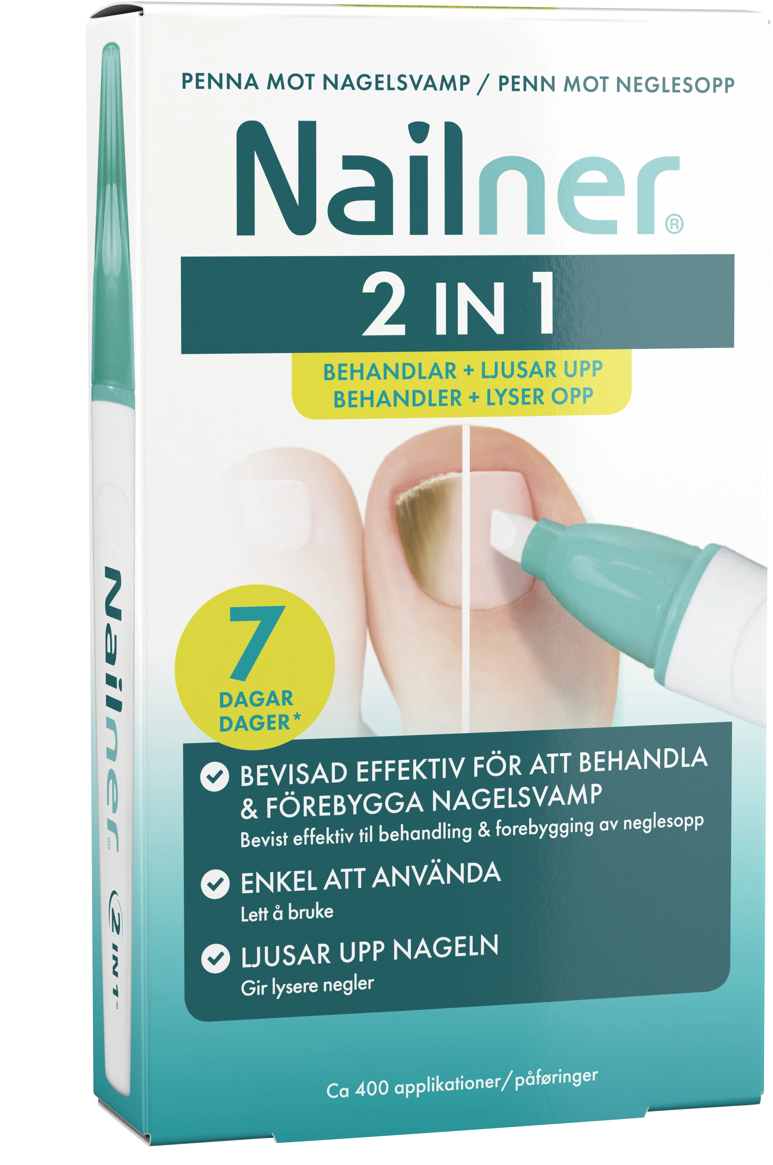 Nailner Penna 2-i-1 4 ml - Fotsvamp