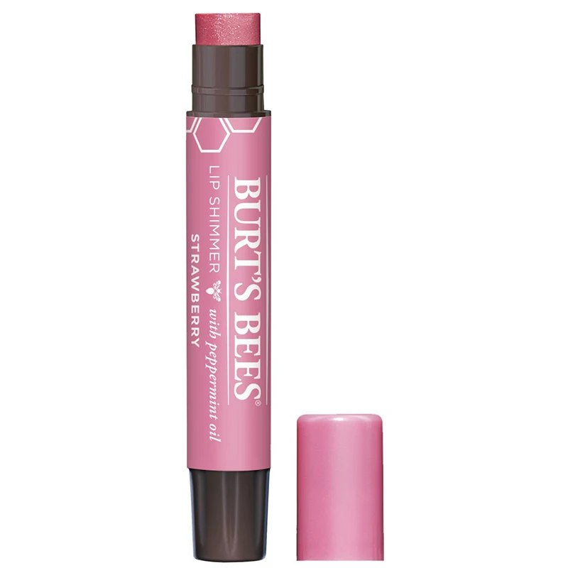 Burt's Bees Lip Shimmer 2,6 g Strawberry - Läppstift