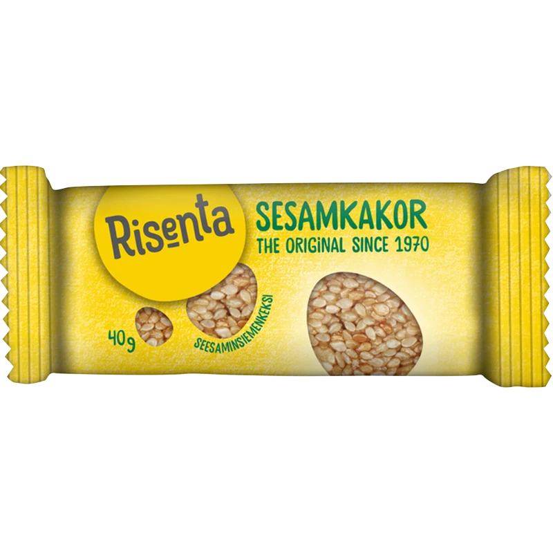 Risenta Sesamkakor Original 40 g - Glutenfritt