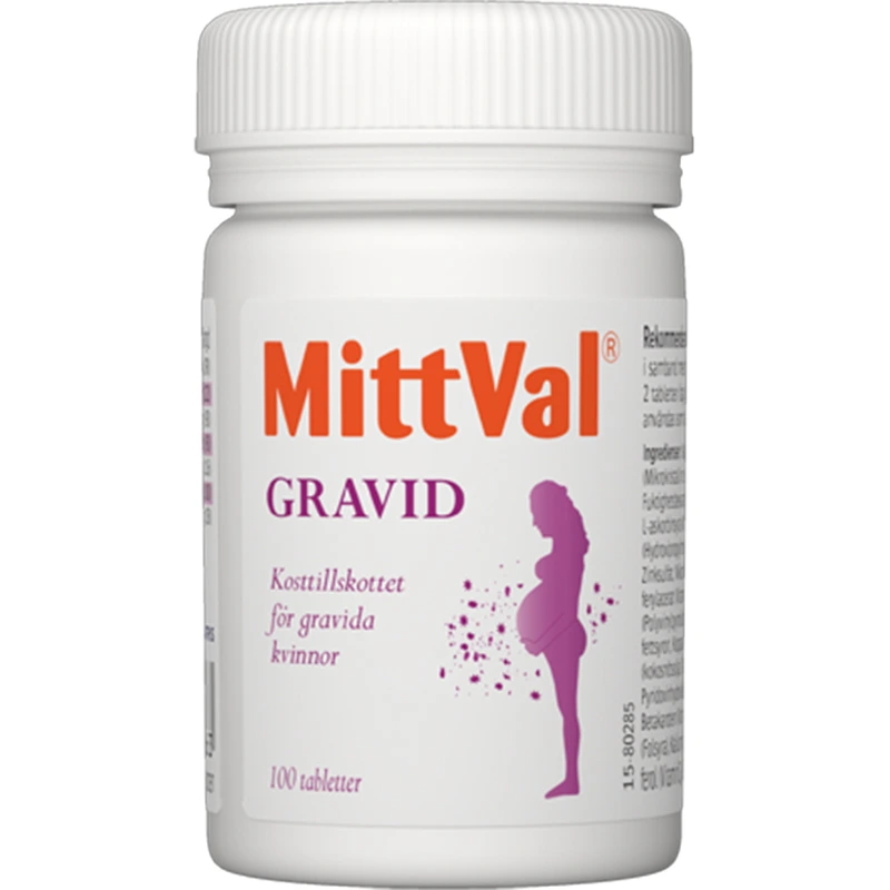 MittVal Gravid Tablett 100 st - Multivitamin