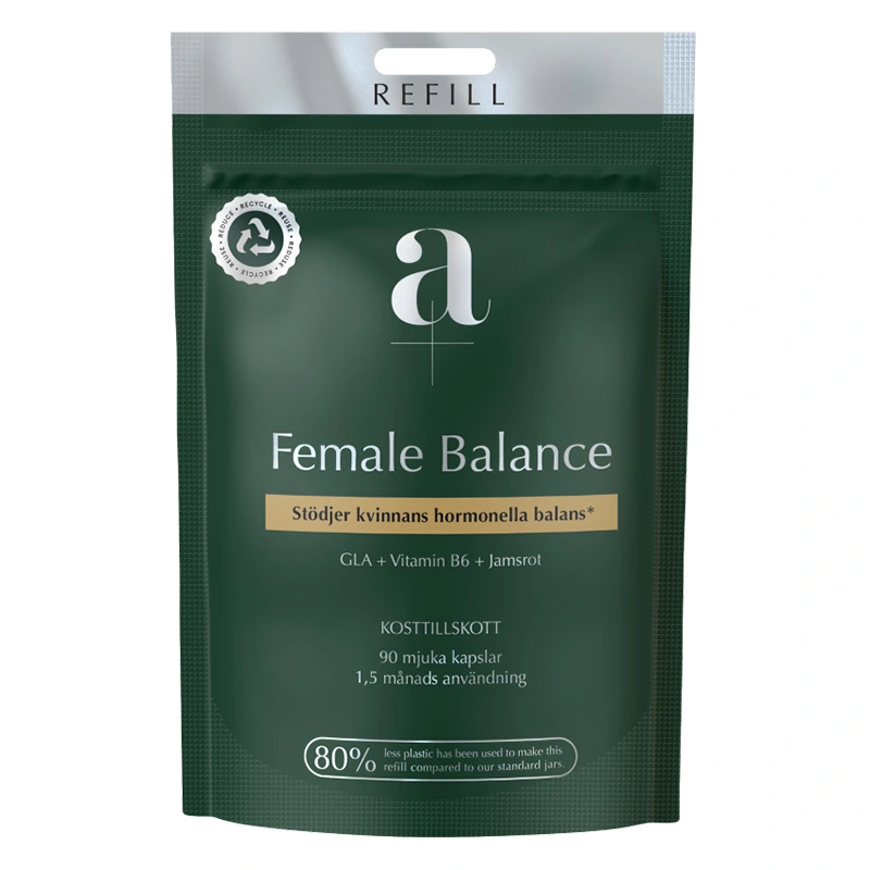 A+ Female Balance REFILL 90 mjuka kapslar - Kosttillskott vid klimakteriet