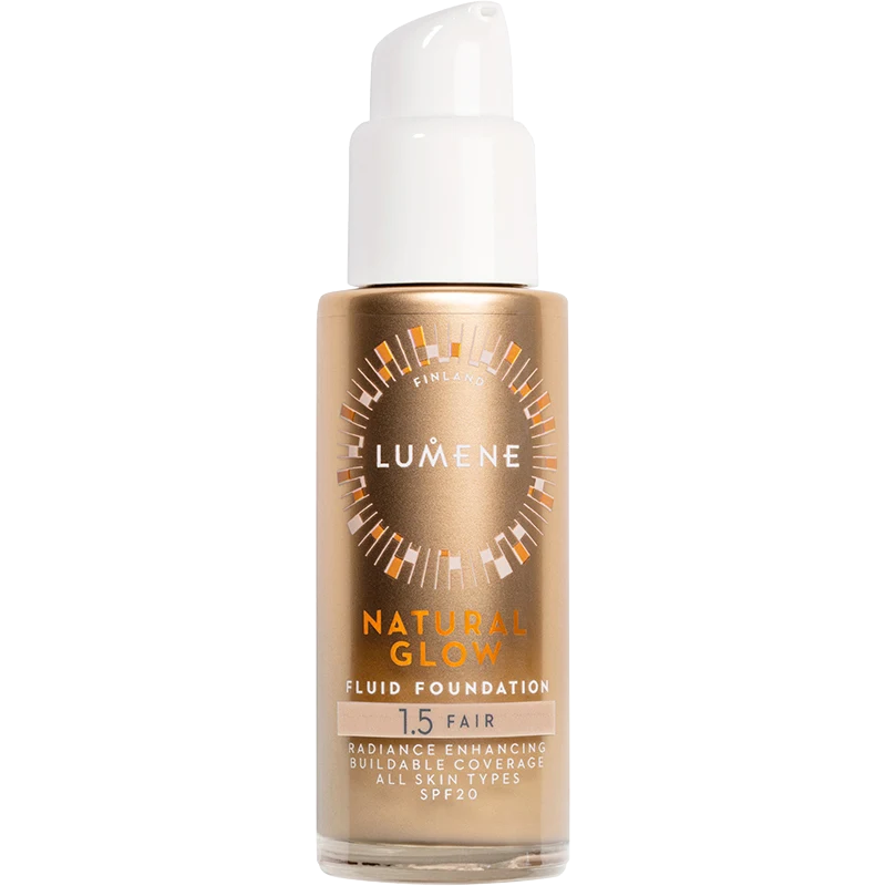 Lumene Natural Glow Fluid Foundation SPF20 30 ml 1.5 Fair - Flytande foundation