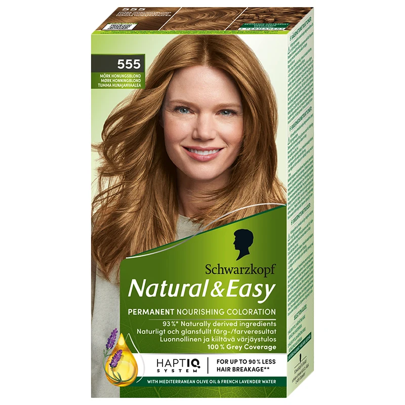 Schwarzkopf Natural & Easy Hårfärg 555 Mörk Honungsblond - Hårfärg