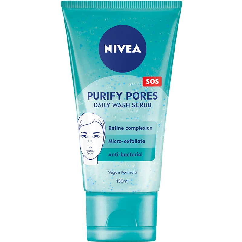 Nivea Anti Blemish Daily Wash Scrub 150 ml - Ansiktsrengöring