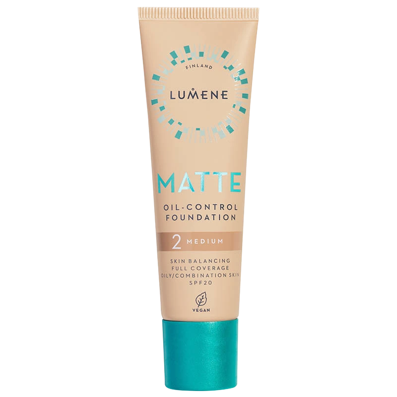 Lumene Matte Oil-Control Foundation SPF 20 30 ml 2 Medium - Täckande foundation